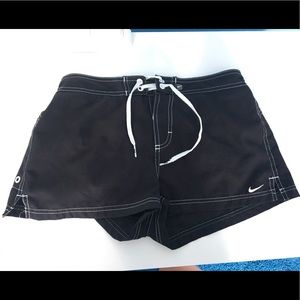 black Nike swim shorts